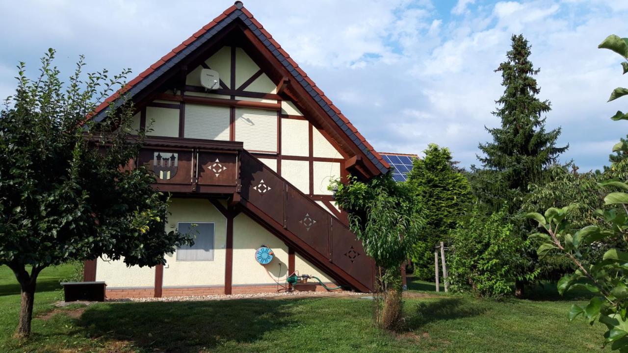 Ferienwohnung Zur Saaleaue Wettin Exteriör bild